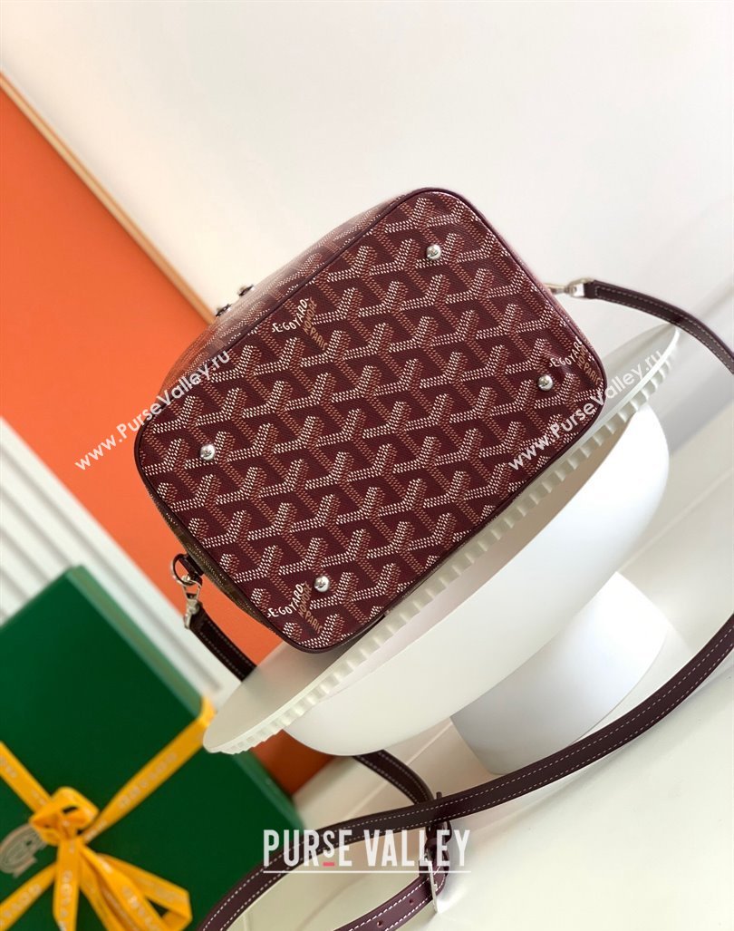 Goyard Muse Vanity Case Burgundy 2024 8037 (ZHANG-240221016)