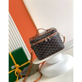 Goyard Muse Vanity Case Brown 2024 8037 (ZHANG-240221017)