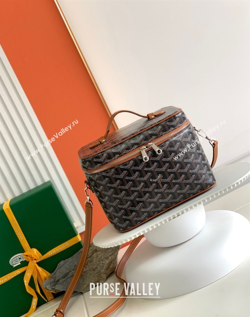 Goyard Muse Vanity Case Brown 2024 8037 (ZHANG-240221017)