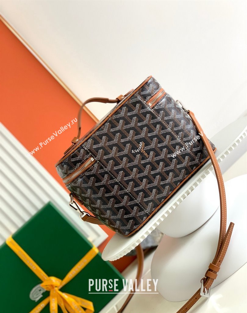 Goyard Muse Vanity Case Brown 2024 8037 (ZHANG-240221017)