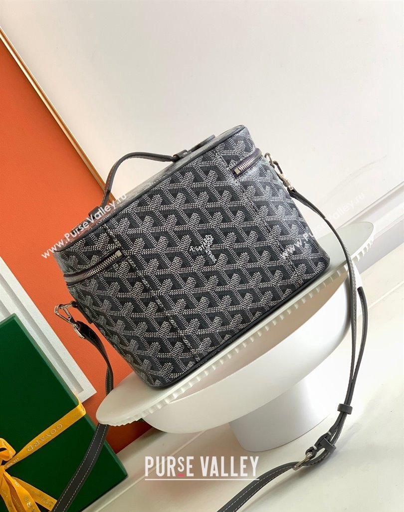 Goyard Muse Vanity Case Grey 2024 8037 (ZHANG-240221018)