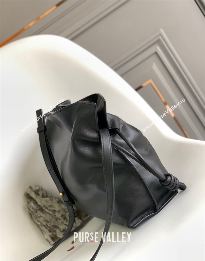 Loewe Flamenco Medium Clutch Bag in Nappa Calfskin Leather Black 2025 10856 (Ys-260121069)