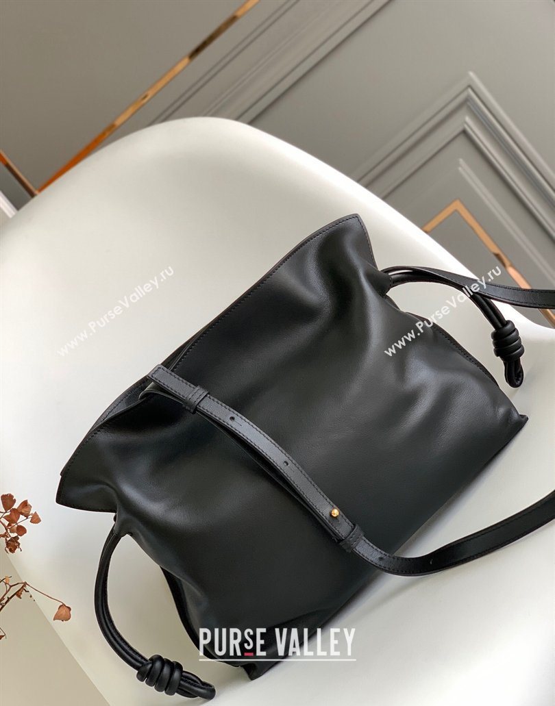 Loewe Flamenco Medium Clutch Bag in Nappa Calfskin Leather Black 2025 10856 (Ys-260121069)