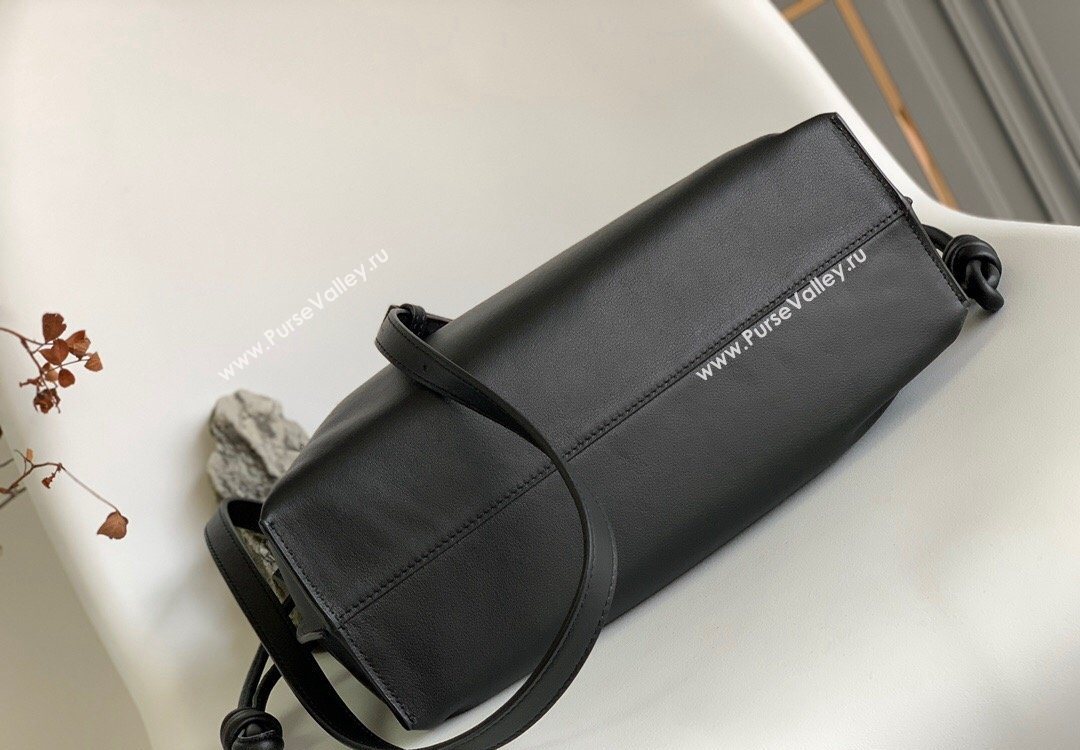 Loewe Flamenco Medium Clutch Bag in Nappa Calfskin Leather Black 2025 10856 (Ys-260121069)