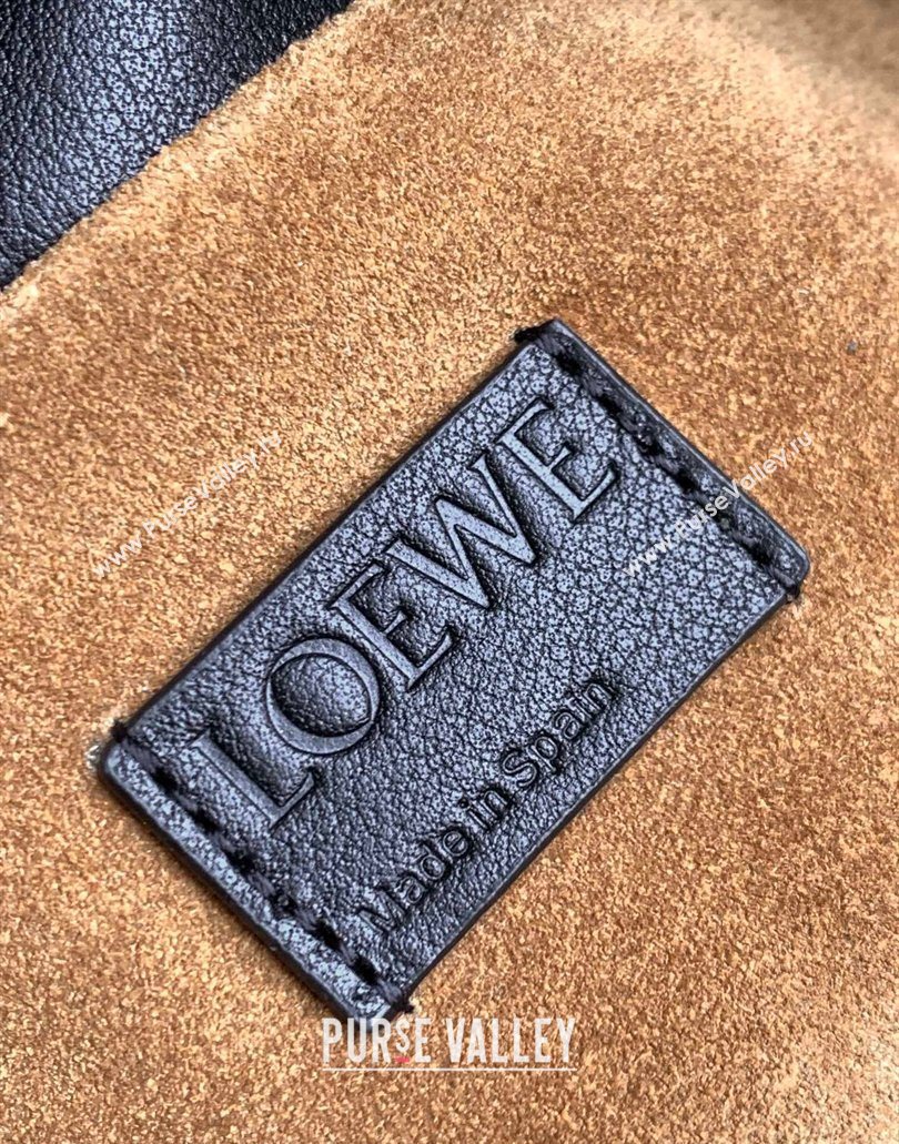 Loewe Flamenco Medium Clutch Bag in Nappa Calfskin Leather Black 2025 10856 (Ys-260121069)