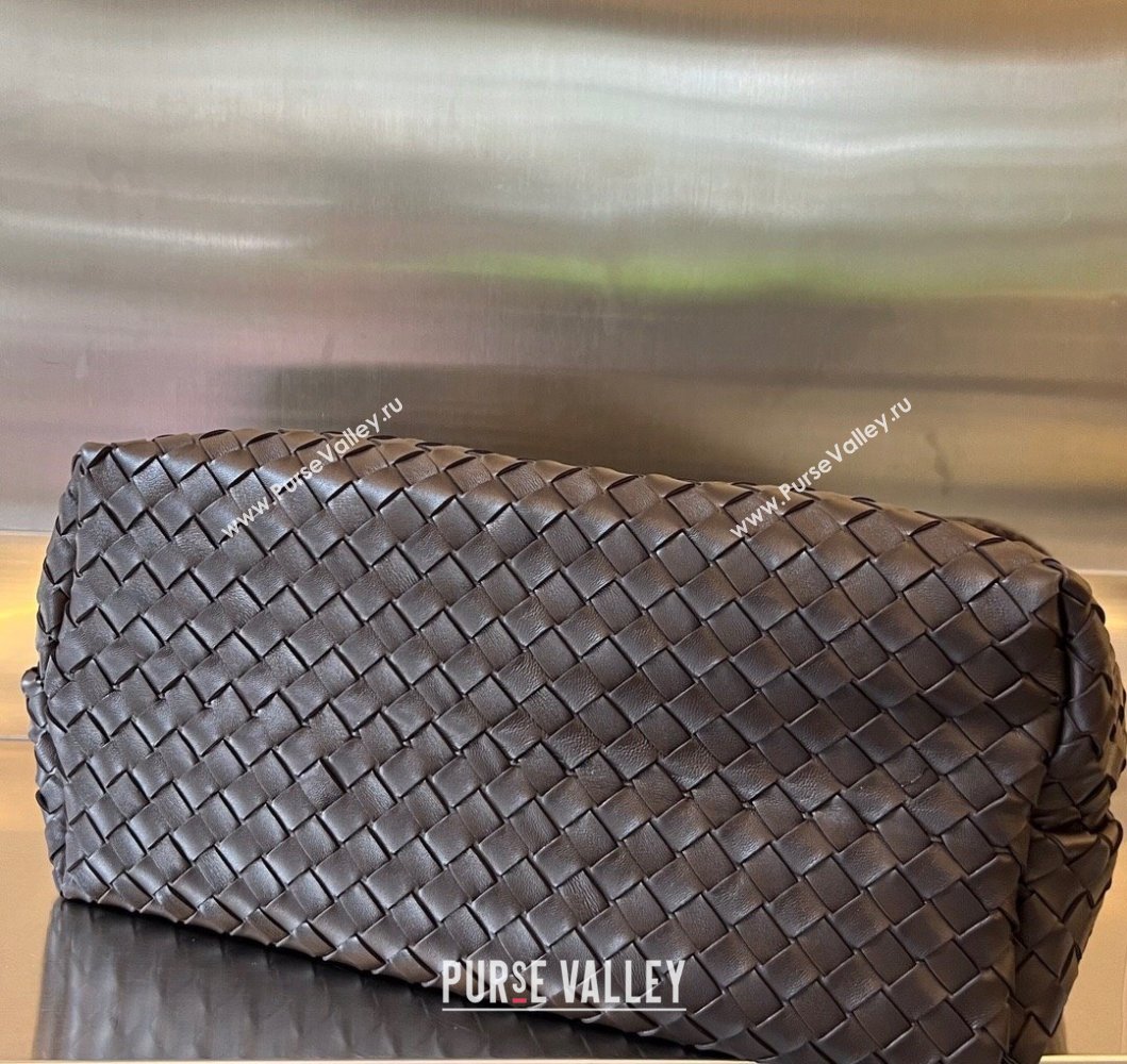 Bottega Veneta Large Andiamo Top Handle Bag in Intrecciato Leather 743575 Fondant Brown 2025 (WT-250205026)