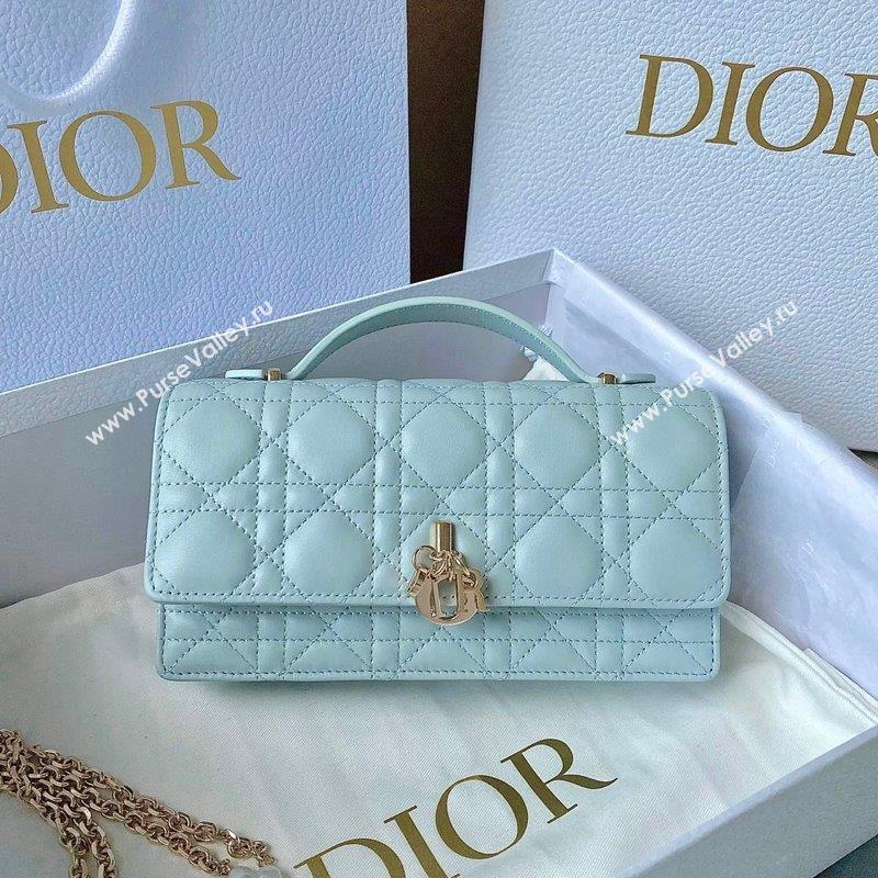 Dior Miss Dior Mini Bag in Placid Blue Cannage Lambskin 2023 (BF-230908054)