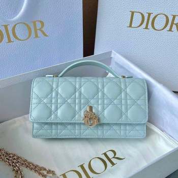 Dior Miss Dior Mini Bag in Placid Blue Cannage Lambskin 2023 (BF-230908054)