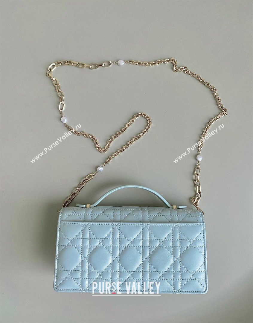 Dior Miss Dior Mini Bag in Placid Blue Cannage Lambskin 2023 (BF-230908054)