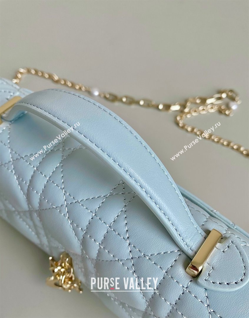 Dior Miss Dior Mini Bag in Placid Blue Cannage Lambskin 2023 (BF-230908054)