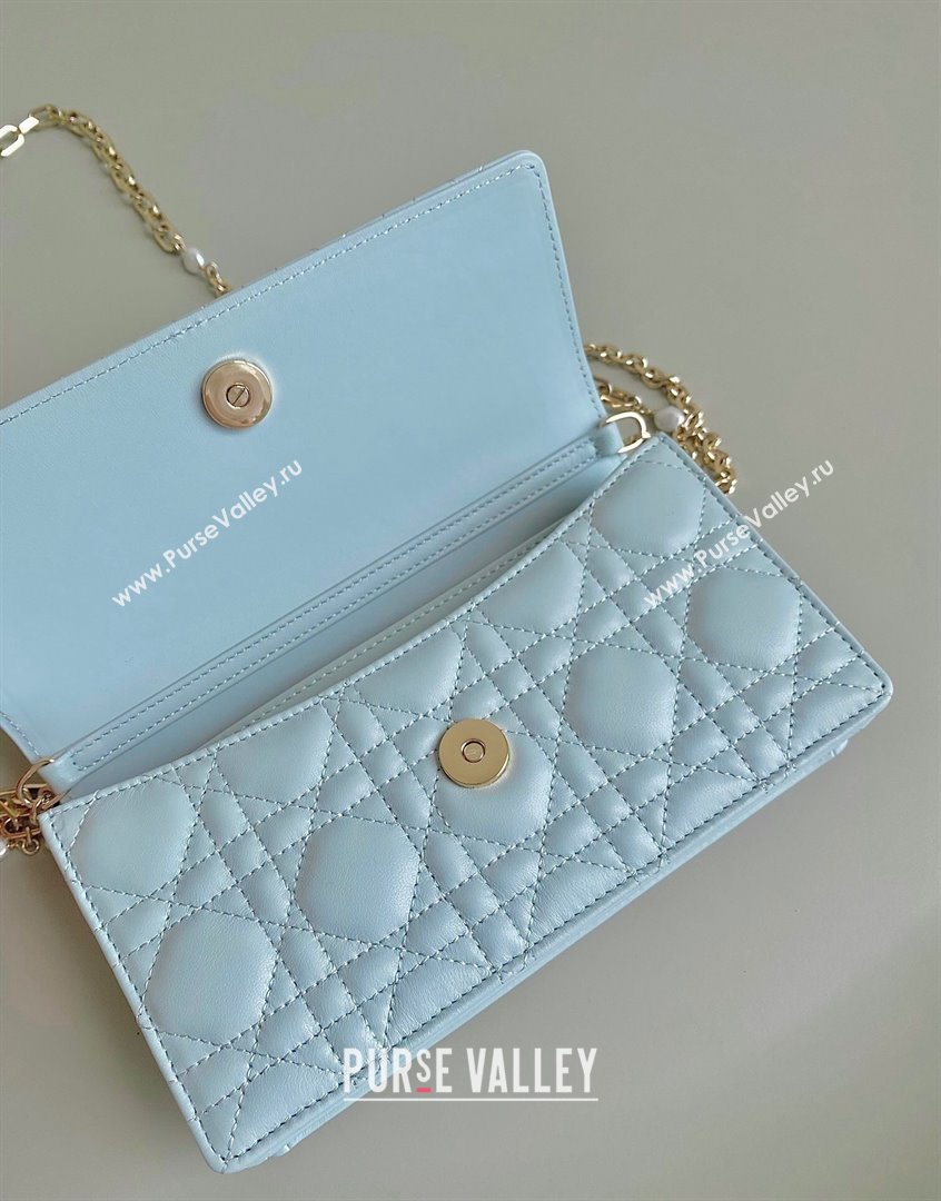 Dior Miss Dior Mini Bag in Placid Blue Cannage Lambskin 2023 (BF-230908054)