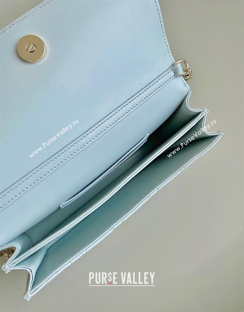 Dior Miss Dior Mini Bag in Placid Blue Cannage Lambskin 2023 (BF-230908054)