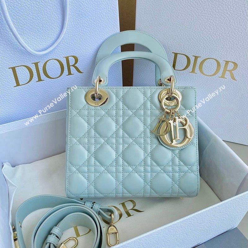 Dior Small Lady Dior My ABCDior BAG Bag in Placid Blue Cannage Lambskin 2023 (BF-230908053)