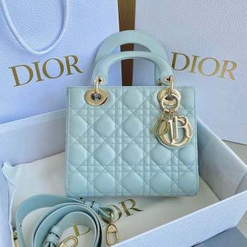 Dior Small Lady Dior My ABCDior BAG Bag in Placid Blue Cannage Lambskin 2023 (BF-230908053)