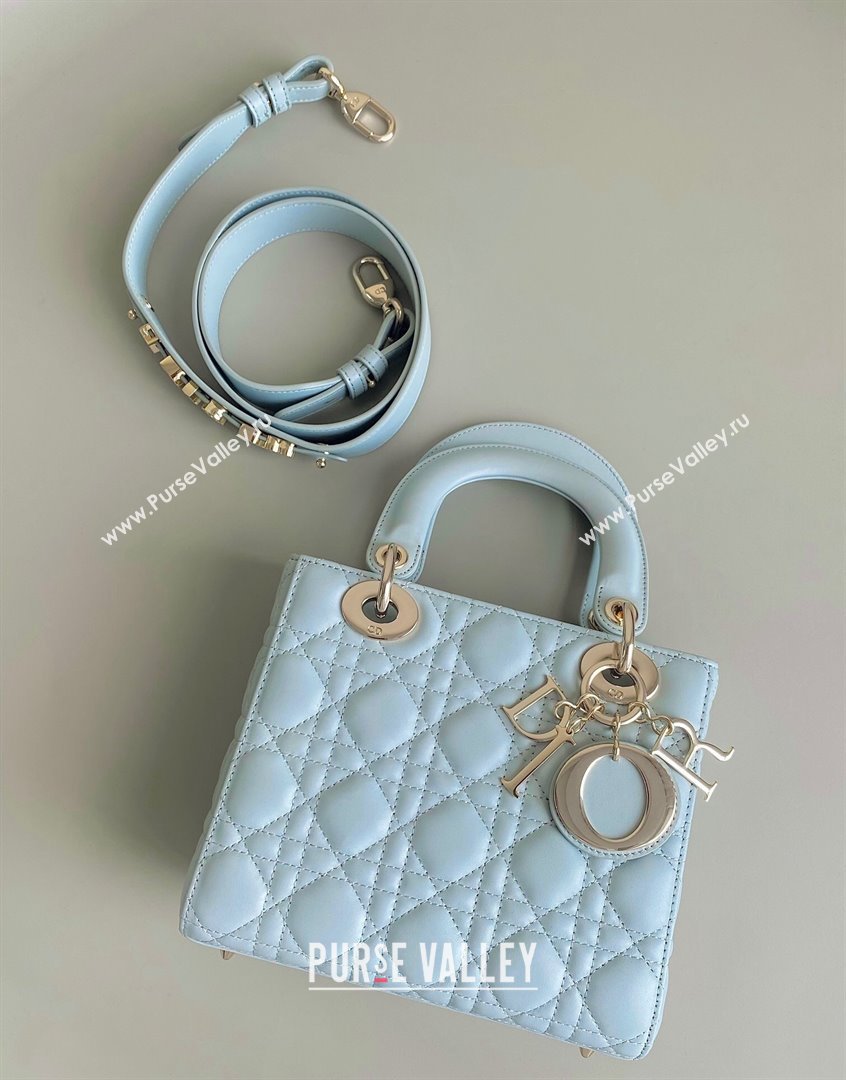 Dior Small Lady Dior My ABCDior BAG Bag in Placid Blue Cannage Lambskin 2023 (BF-230908053)