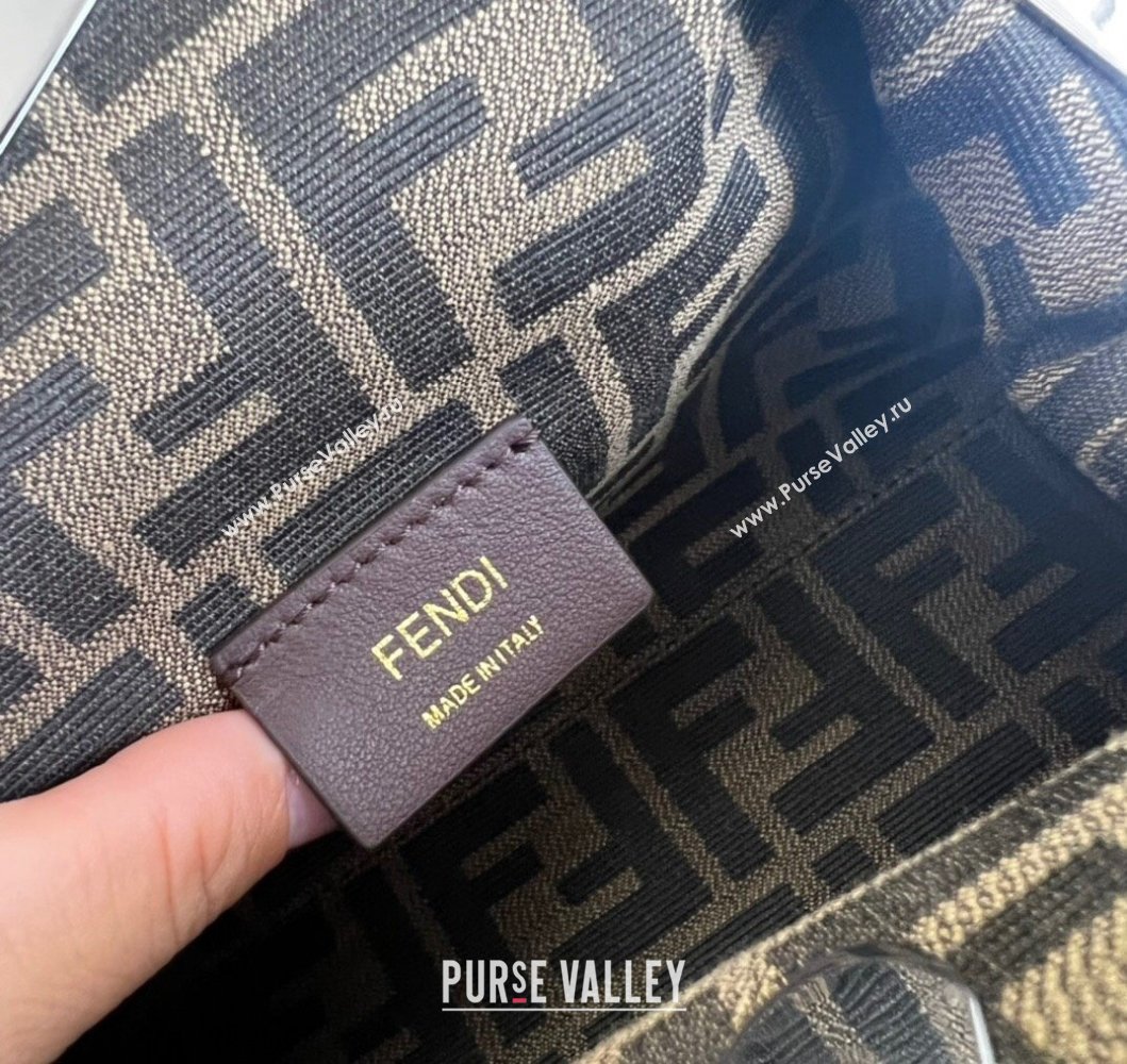 Fendi First Small Leather Bag with Raised logo lettering Black 2023 (AF-230908061)