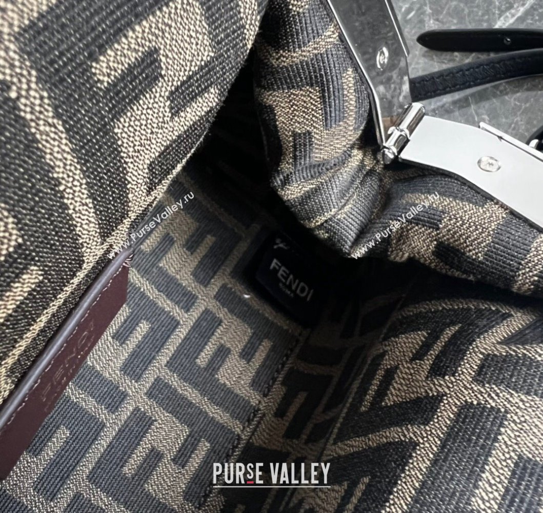 Fendi First Small Leather Bag with Raised logo lettering Black 2023 (AF-230908061)