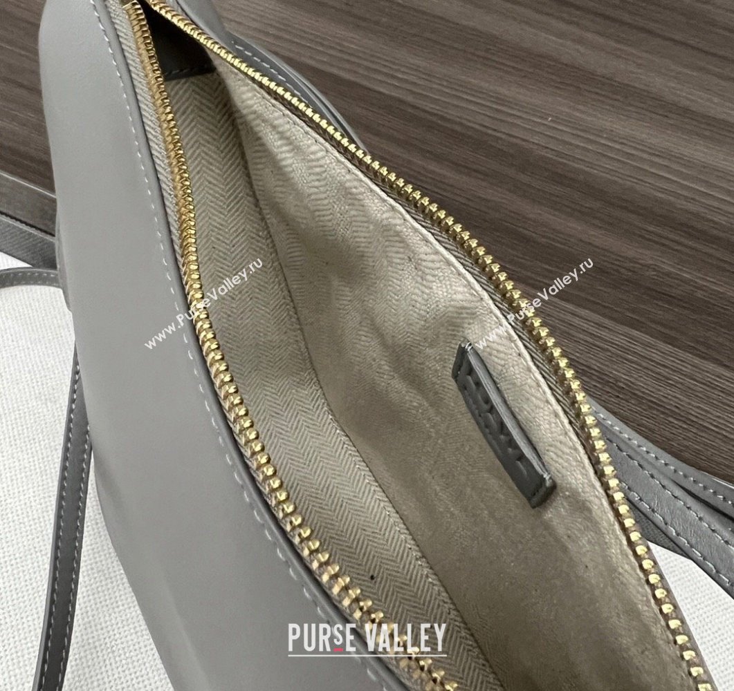 Loewe Mini Hammock Hobo bag in Classic Calfskin Light Grey 2023 262315 (Ys-230908094)