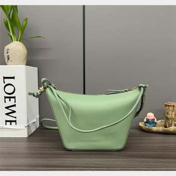 Loewe Mini Hammock Hobo bag in Classic Calfskin Light Green 2023 262315 (Ys-230908095)