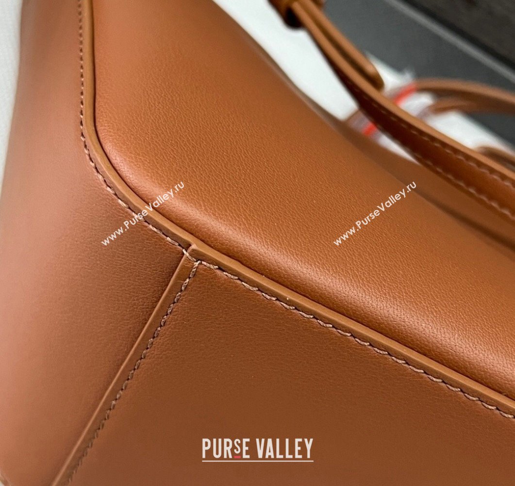 Loewe Mini Hammock Hobo bag in Classic Calfskin Brown 2023 262315 (Ys-230908096)