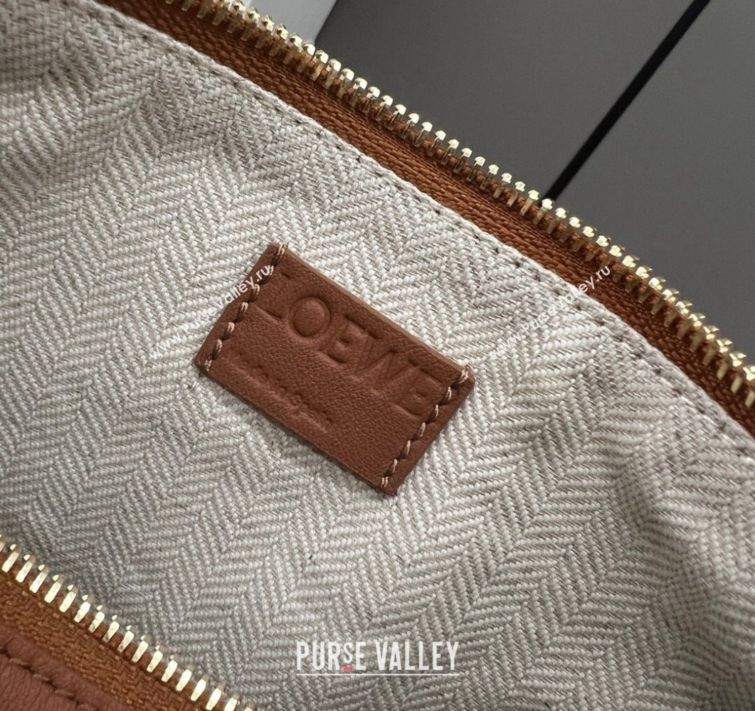 Loewe Mini Hammock Hobo bag in Classic Calfskin Brown 2023 262315 (Ys-230908096)