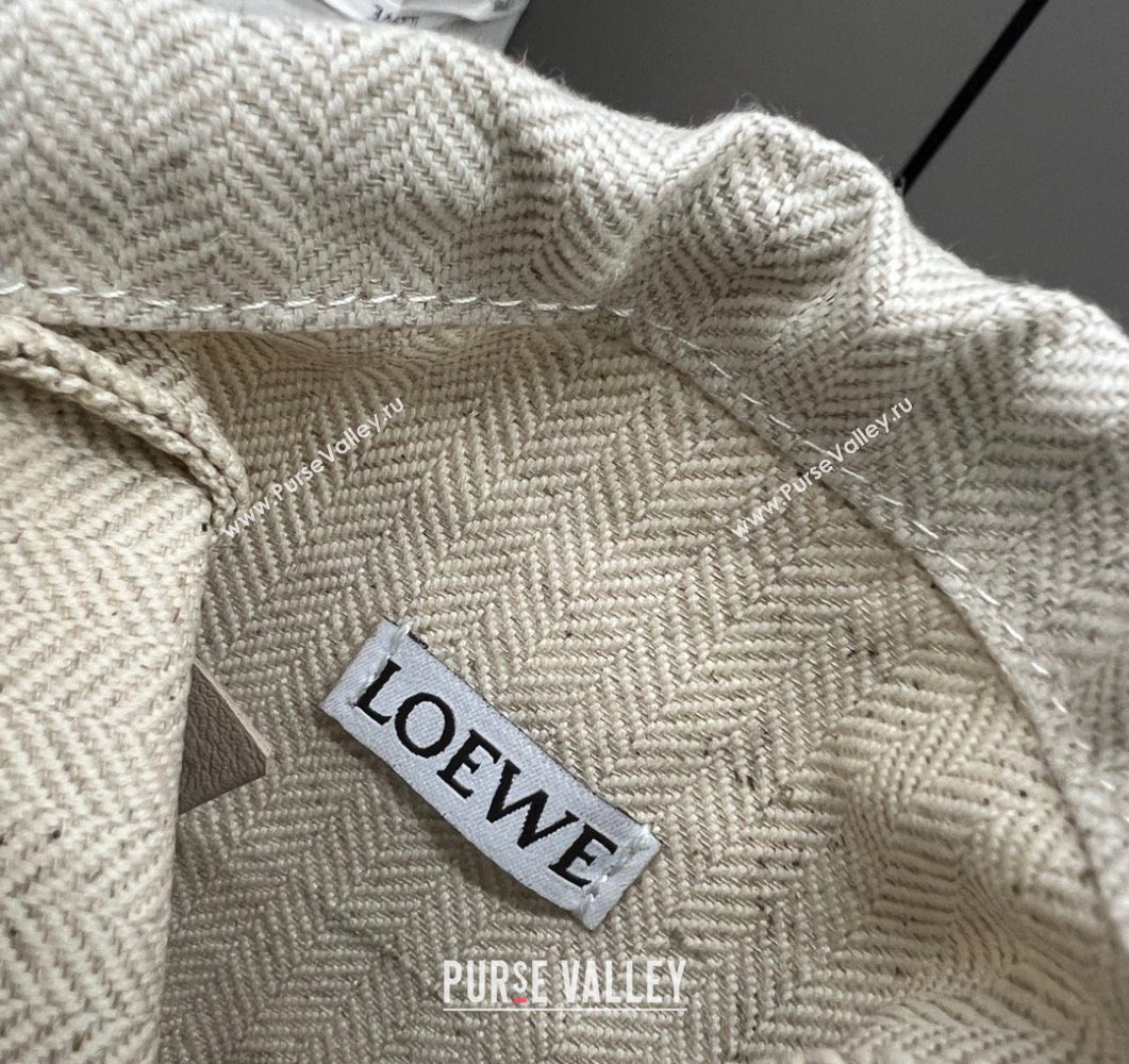 Loewe Anagram cut-out pocket Mini Bag in classic calfskin and Canvas Black 2023 652211 (Ys-230908100)