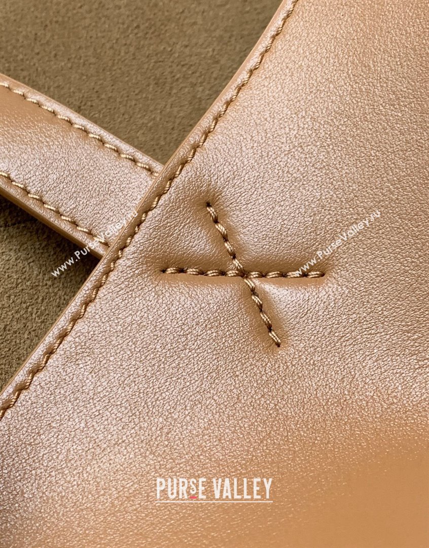 Loewe Large Puzzle Fold Tote in shiny calfskin Brown/Black 2023 9033 (Ys-230908114)