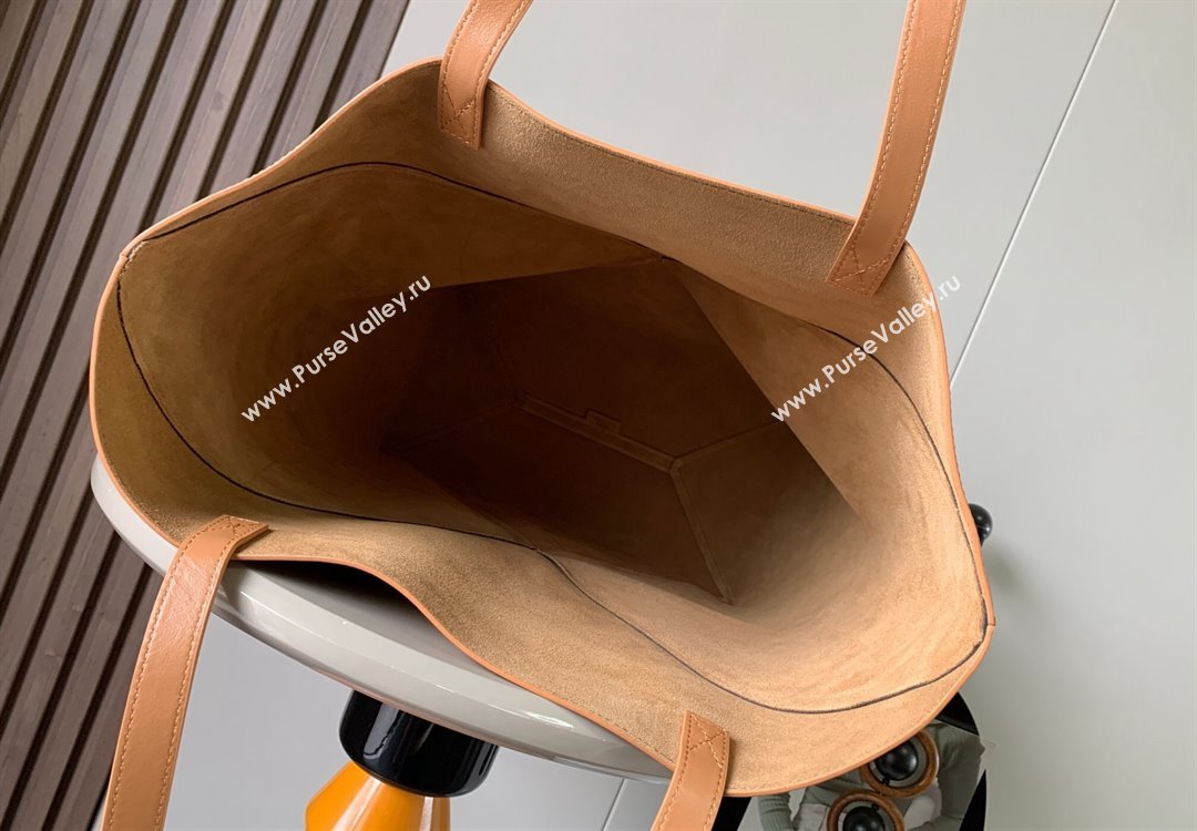 Loewe Large Puzzle Fold Tote in shiny calfskin Brown/Black 2023 9033 (Ys-230908114)