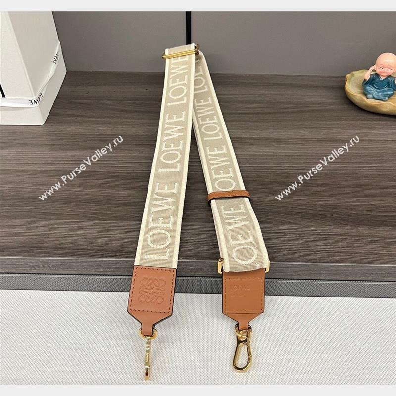 Loewe Anagram strap in jacquard and calfskin Brown3 2023 651935 (Ys-230908113)