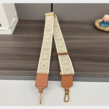 Loewe Anagram strap in jacquard and calfskin Brown3 2023 651935 (Ys-230908113)