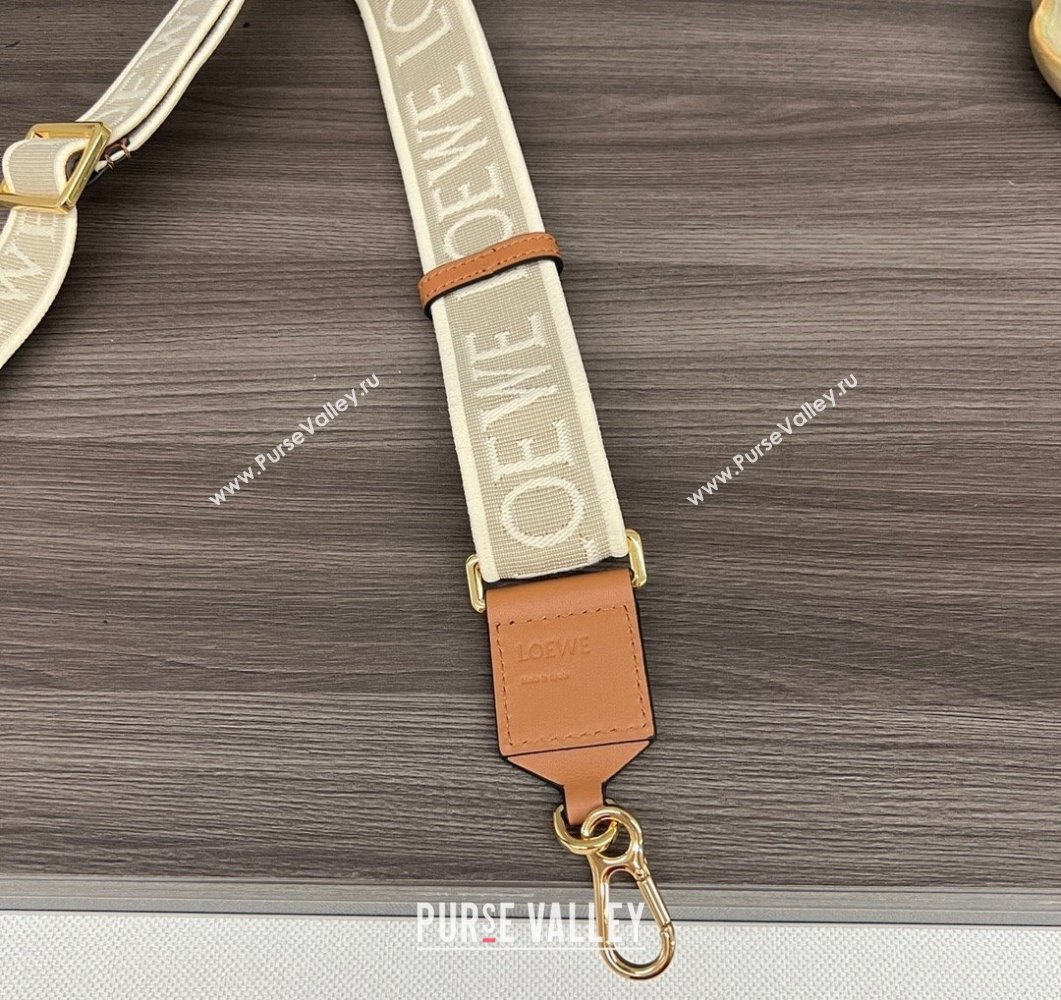 Loewe Anagram strap in jacquard and calfskin Brown3 2023 651935 (Ys-230908113)