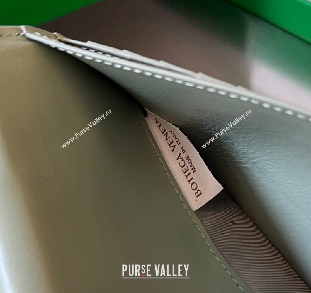Bottega Veneta Intrecciato Leather Long Wallet Light Sage Green 2023 679845 (WT-230908132)