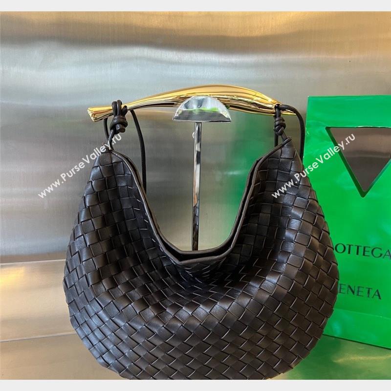 Bottega Veneta Medium Sardine Bag in Intrecciato Leather Fondant Brown 2023 754988 (WT-230908133)