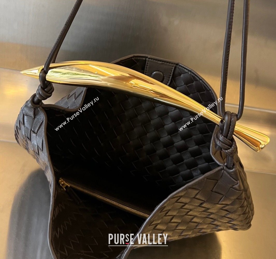 Bottega Veneta Large Sardine Bag in Intrecciato Leather Fondant Brown 2025 754988 (WT-250519018)