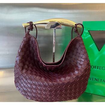 Bottega Veneta Large Sardine Bag in Intrecciato Leather Burgundy 2025 754988 (WT-250519017)