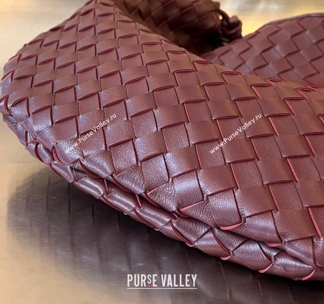 Bottega Veneta Large Sardine Bag in Intrecciato Leather Burgundy 2025 754988 (WT-250519017)