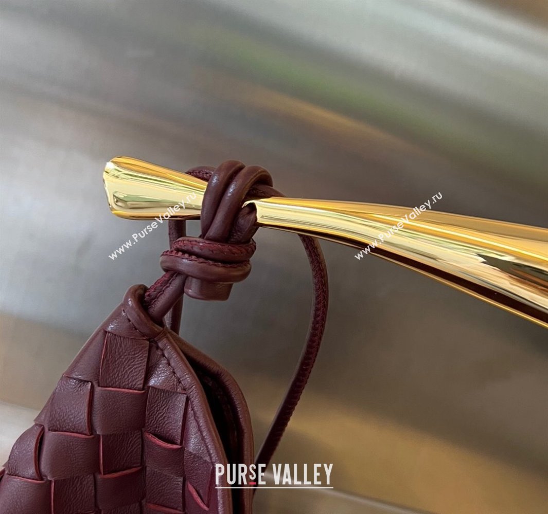 Bottega Veneta Large Sardine Bag in Intrecciato Leather Burgundy 2025 754988 (WT-250519017)