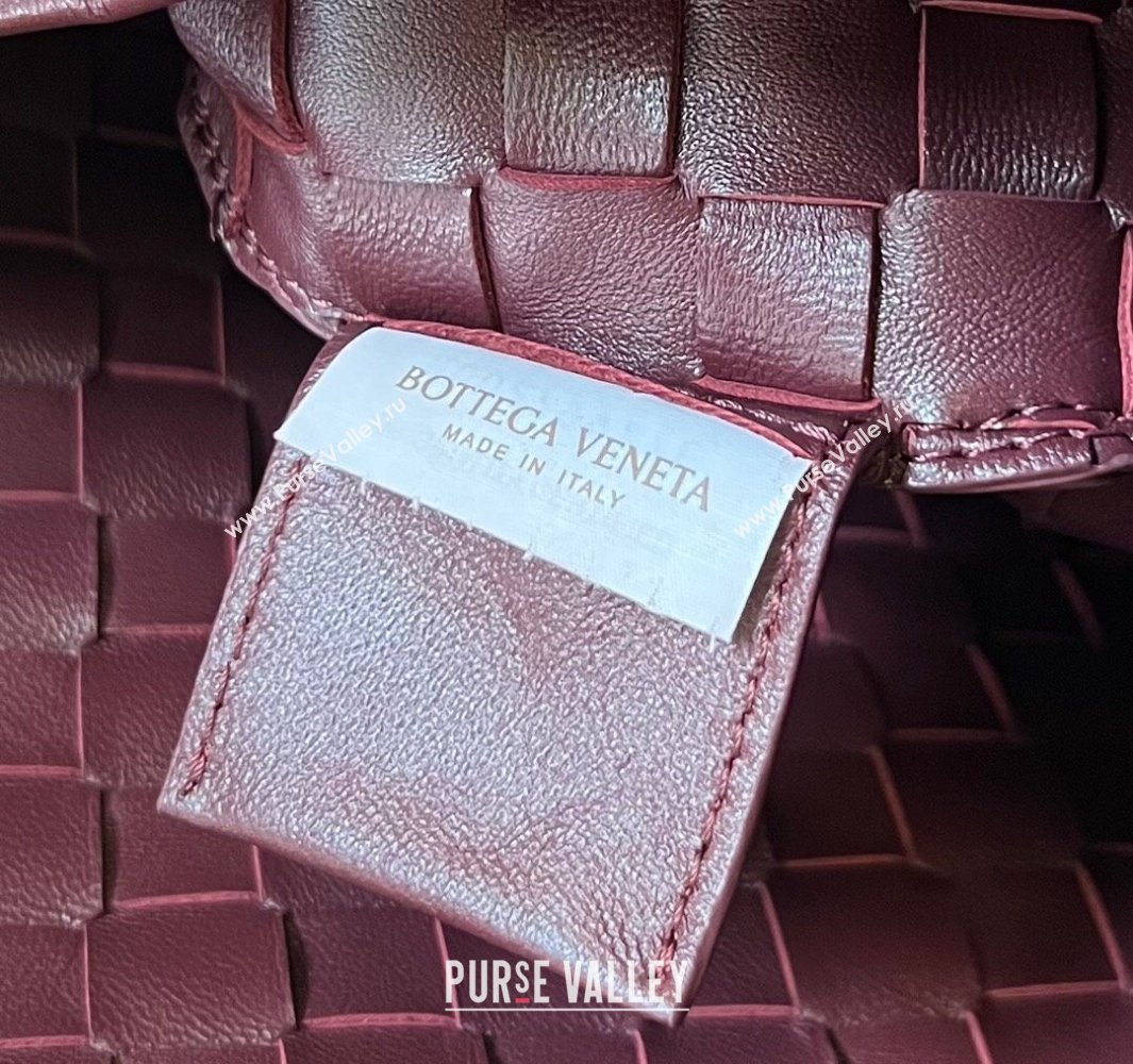 Bottega Veneta Large Sardine Bag in Intrecciato Leather Burgundy 2025 754988 (WT-250519017)