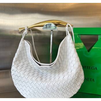 Bottega Veneta Large Sardine Bag in Intrecciato Leather White 2025 754988 (WT-250519016)