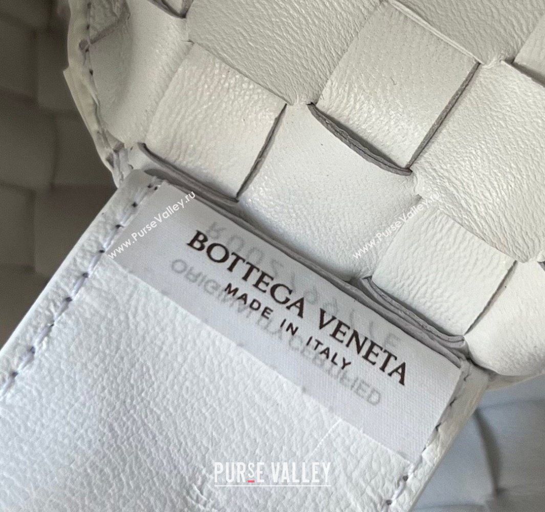 Bottega Veneta Large Sardine Bag in Intrecciato Leather White 2025 754988 (WT-250519016)
