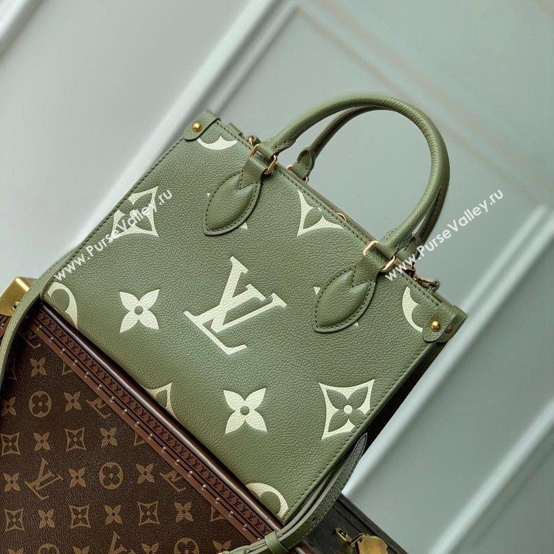 Louis Vuitton Onthego PM Tote Bag in Oversized Monogram Canvas M46647 Green 2023 (KI-230907046)