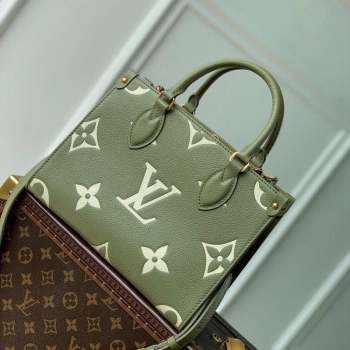 Louis Vuitton Onthego PM Tote Bag in Oversized Monogram Canvas M46647 Green 2023 (KI-230907046)