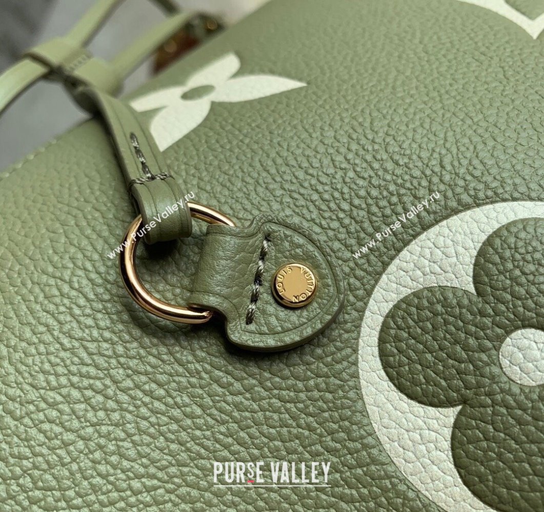 Louis Vuitton Neverfull MM Tote Bag in Oversized Monogram Leather M46649 Green 2023 (KI-230907047)