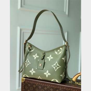 Louis Vuitton Carryall PM Hobo Bag in Oversized Monogram Leather M46672 Green 2023 (KI-230907048)