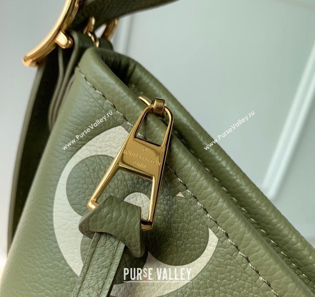 Louis Vuitton Carryall PM Hobo Bag in Oversized Monogram Leather M46672 Green 2023 (KI-230907048)