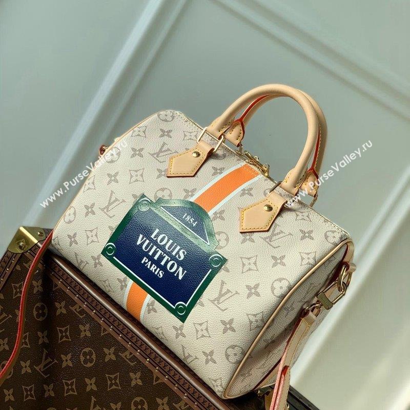 Louis Vuitton Speedy Bandouliere 25 Bag in Monogram Canvas M46749 Beige 2023 (KI-230907057)