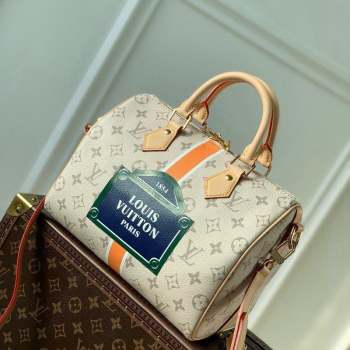 Louis Vuitton Speedy Bandouliere 25 Bag in Monogram Canvas M46749 Beige 2023 (KI-230907057)