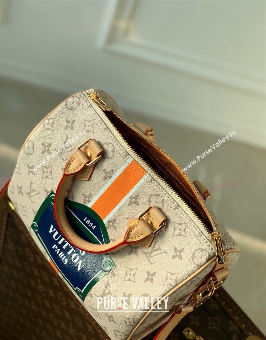 Louis Vuitton Speedy Bandouliere 25 Bag in Monogram Canvas M46749 Beige 2023 (KI-230907057)