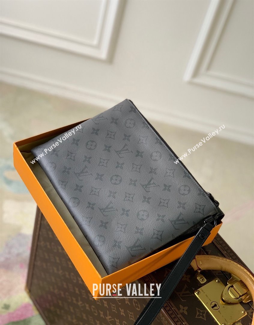 Louis Vuitton Pochette S-Lock Pouch M82598 Monogram Eclipse Canvas 2023 (KI-230907070)