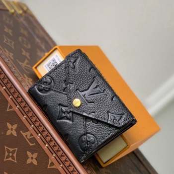 Louis Vuitton Celeste Wallet in Monogram Empreinte Leather M82133 Black 2023 (KI-230907074)